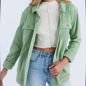 O'Neill Light Green Fleece Shacket